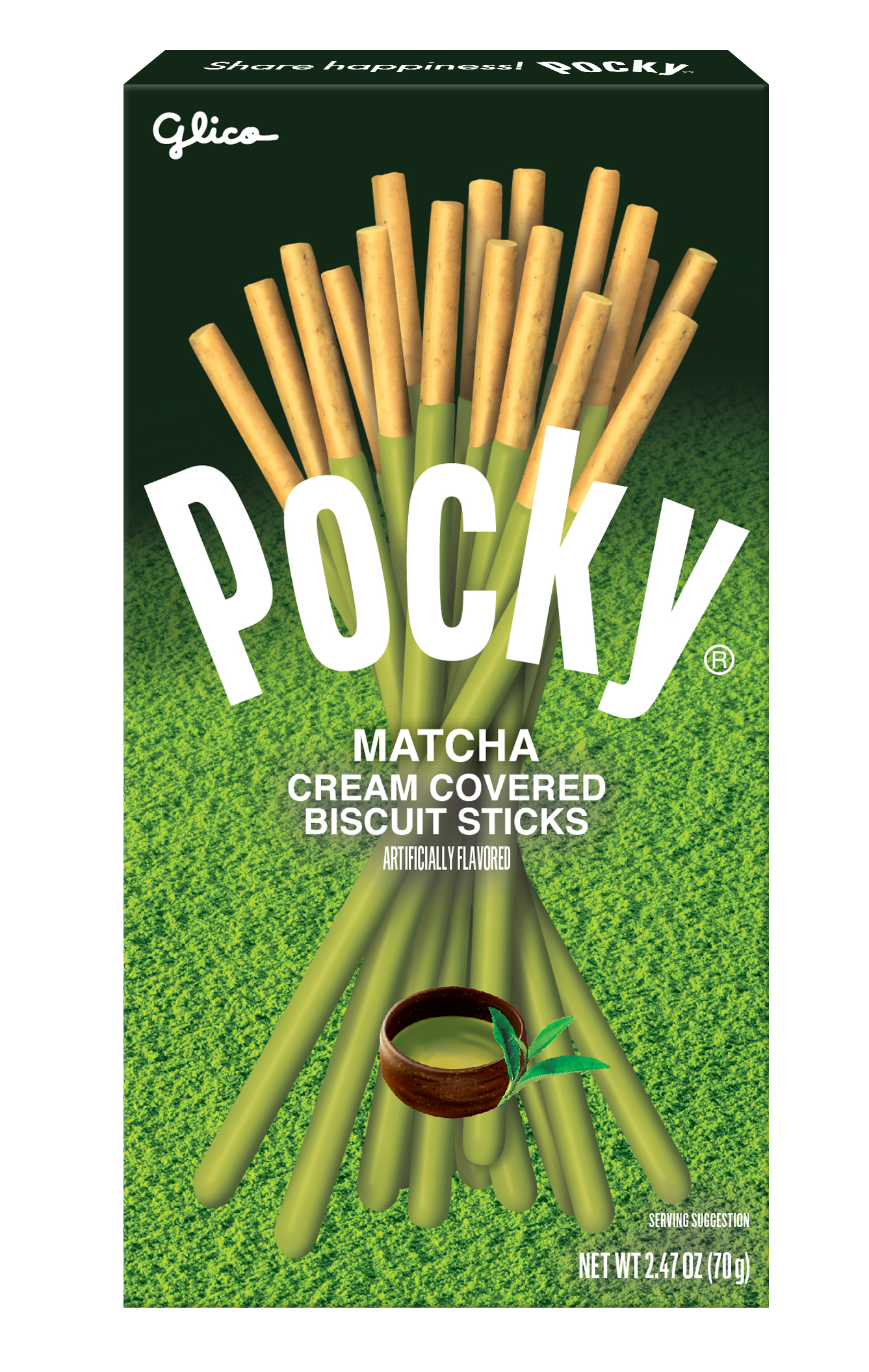 pockyページ Pocky Matcha 2.47oz | Ezaki Glico USA Corporation
